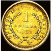 Image 2 : 1851 Gold $1 Type 1 CLOSELY UNCIRCULATED