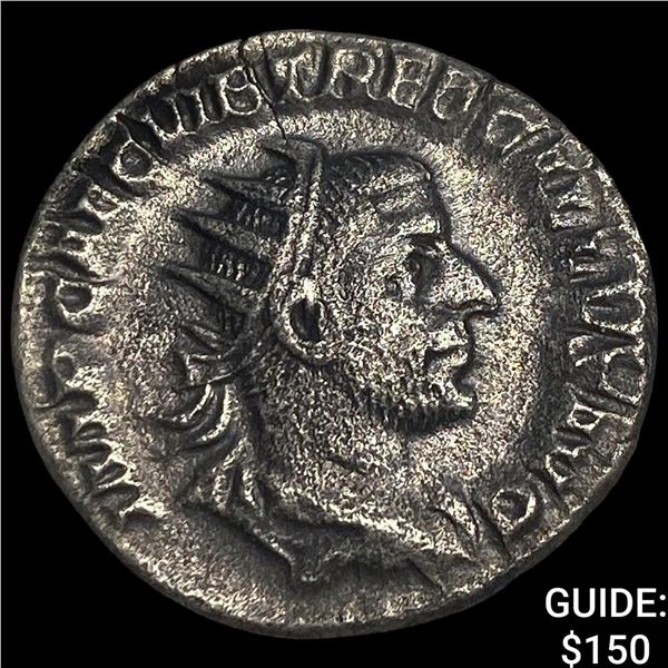 Roman Empire Treb. Gallus 251-253 AD Silver  Antoninianus CLOSELY UNCIRCULATED