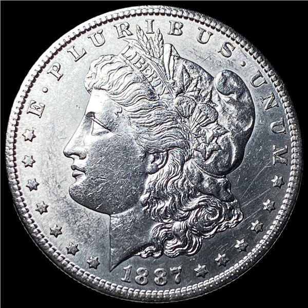 1887-S Morgan Silver Dollar CHOICE AU