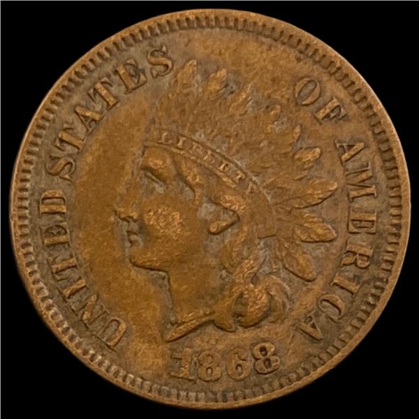 1868 Indian Head Cent NEARLY UNCIRCULATED