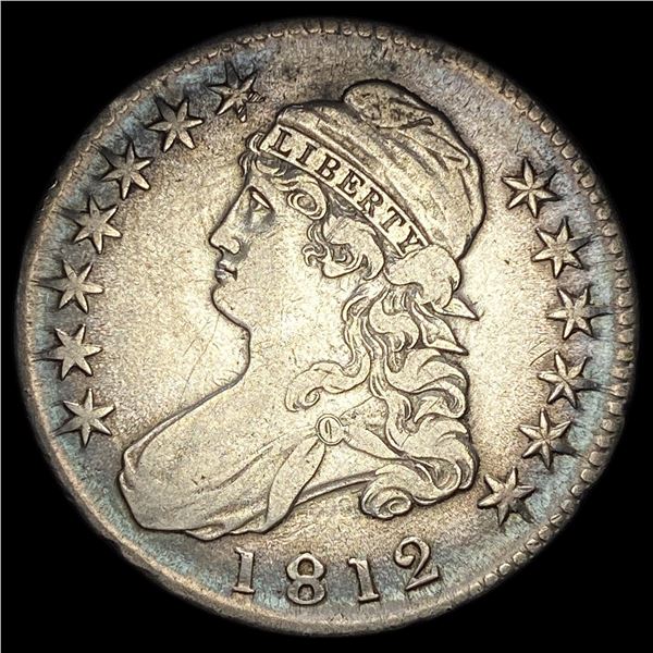 1812 Capped Bust Half Dollar NEARLY   UNCIRCULATED