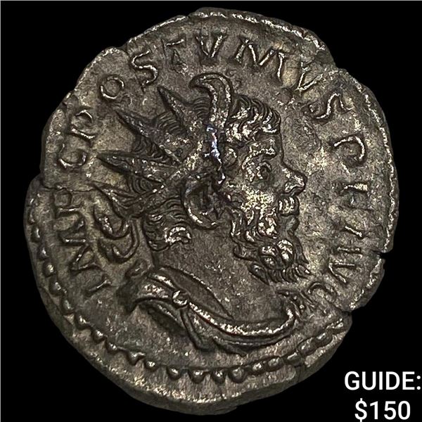 Gallic Empire Postumus 259-268 AD Bi  Antoninianus NEARLY UNCIRCULATED