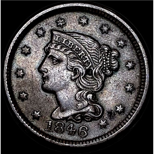 1846 Braided Hair Large Cent CLOSELY   UNCIRCULATED