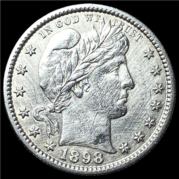 1898-S Silver Barber Quarter CLOSELY  UNCIRCULATED