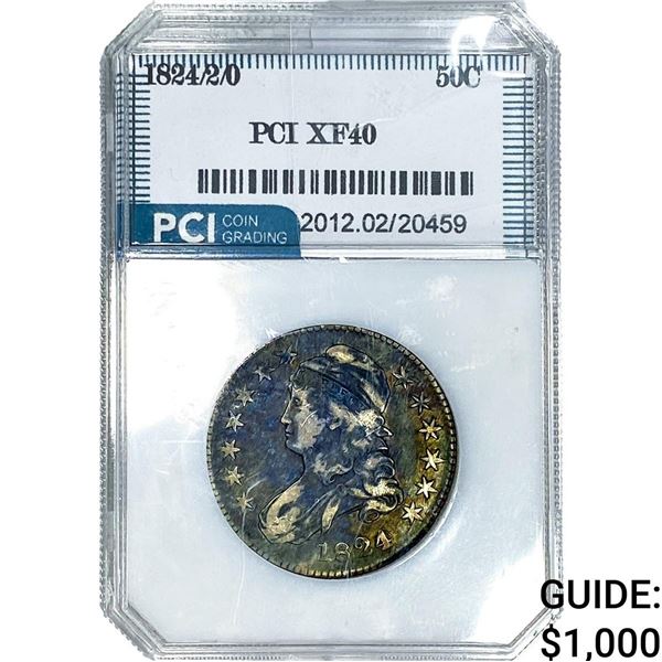 1824 Capped Bust Half Dollar PCI XF40