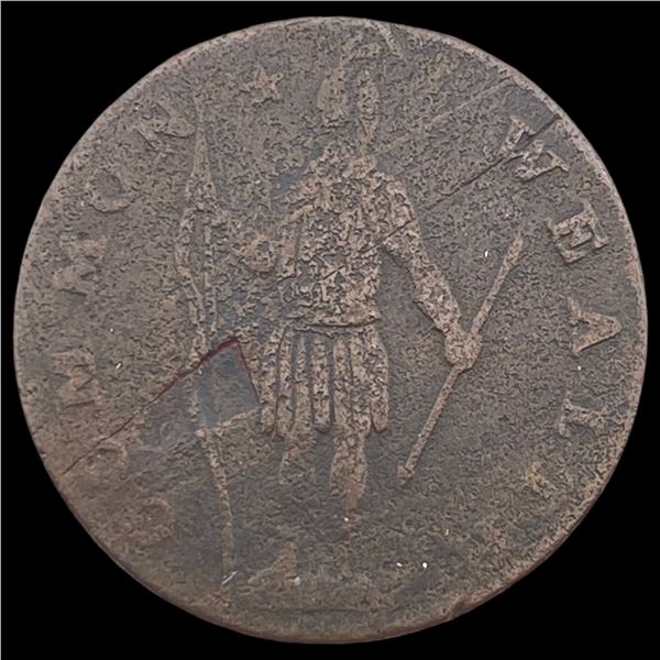 1788 Massachusetts Copper Cent HIGH GRADE