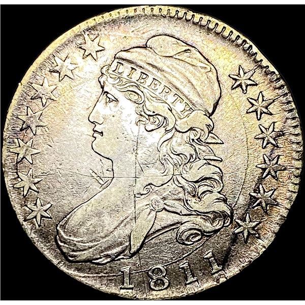 1811 Capped Bust Silver Half Dollar HIGH   GRADE