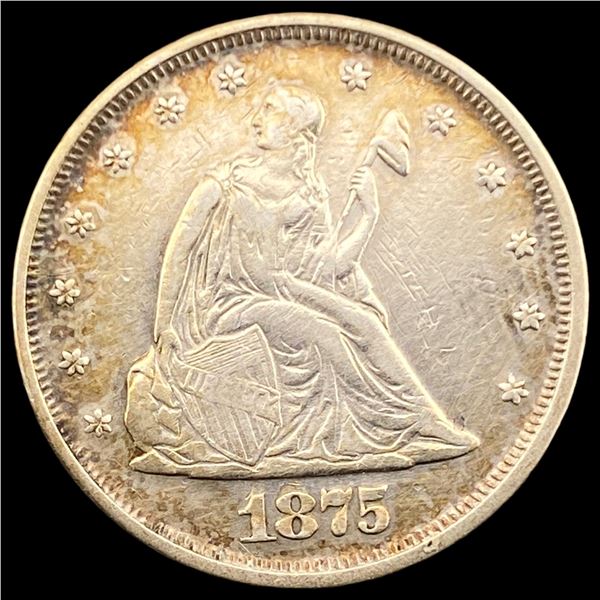 1875-S Silver Twenty Cents NEARLY   UNCIRCULATED