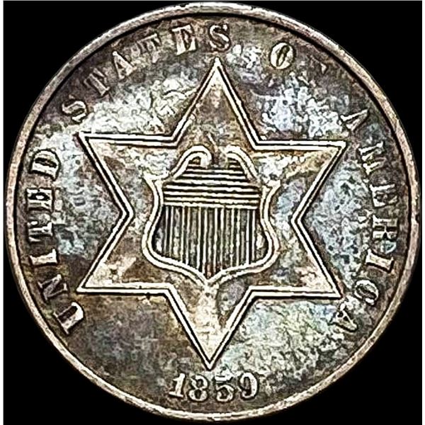 1859 Silver Three-Cent Piece