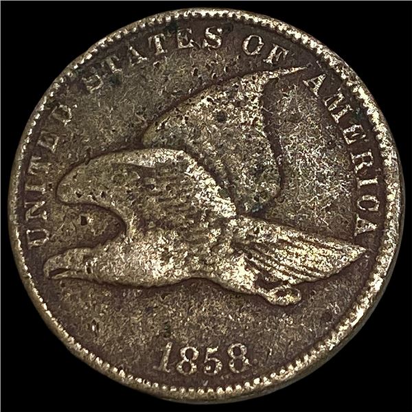 1858 Copper-Nickel Flying Eagle Cent HIGH   GRADE
