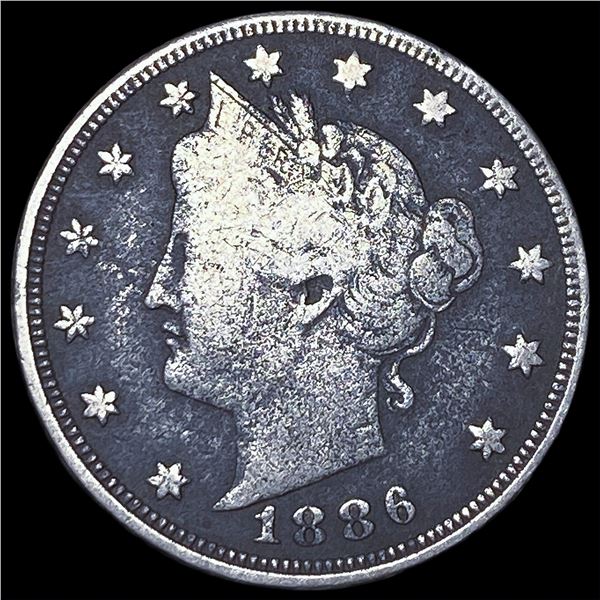 1886 Liberty Head Nickel LIGHTLY CIRCULATED