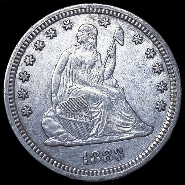 1883 Seated Liberty Quarter NEARLY   UNCIRCULATED
