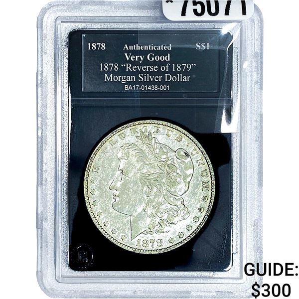 1878 Morgan Silver Dollar  VG Rev of 1879
