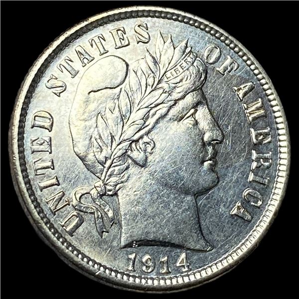 1914-D Silver Barber Dime UNCIRCULATED