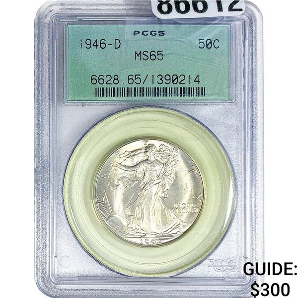 1946-D Walking Liberty Half Dollar PCGS MS65