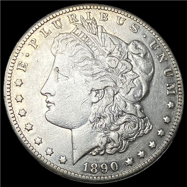1890-CC Silver Morgan Dollar NEARLY   UNCIRCULATED