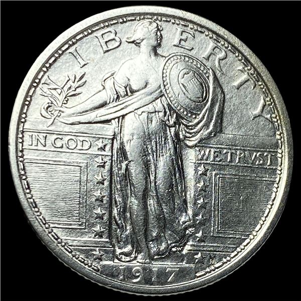 1917 Type 1 Standing Liberty Quarter CLOSELY   UNCIRCULATED