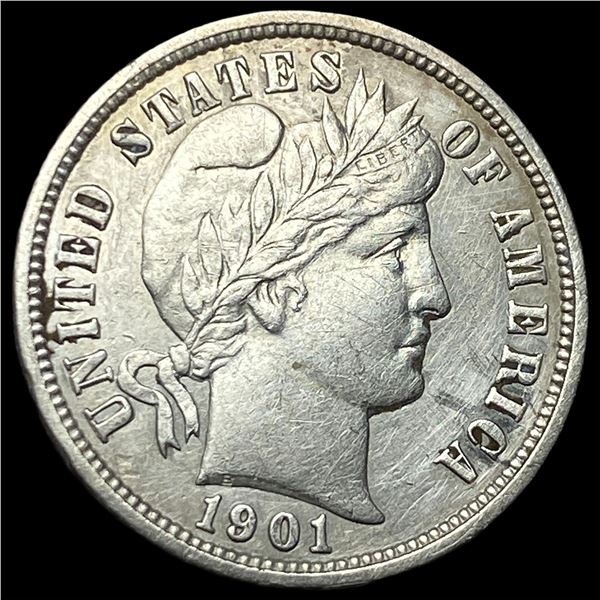 1901-O Silver Barber Dime CLOSELY   UNCIRCULATED