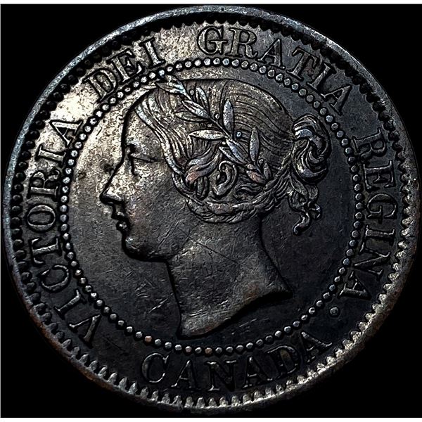 1858 Canada Large Cent NEARLY UNCIRCULATED