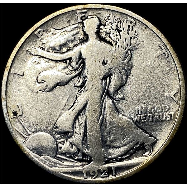 1921-D Silver Walking Liberty Half Dollar   NICELY CIRCULATED