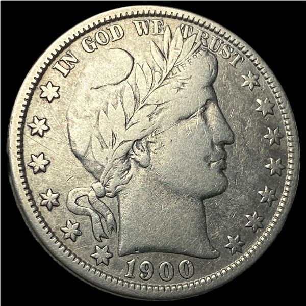 1900-O Silver Barber Half Dollar LIGHTLY   CIRCULATED