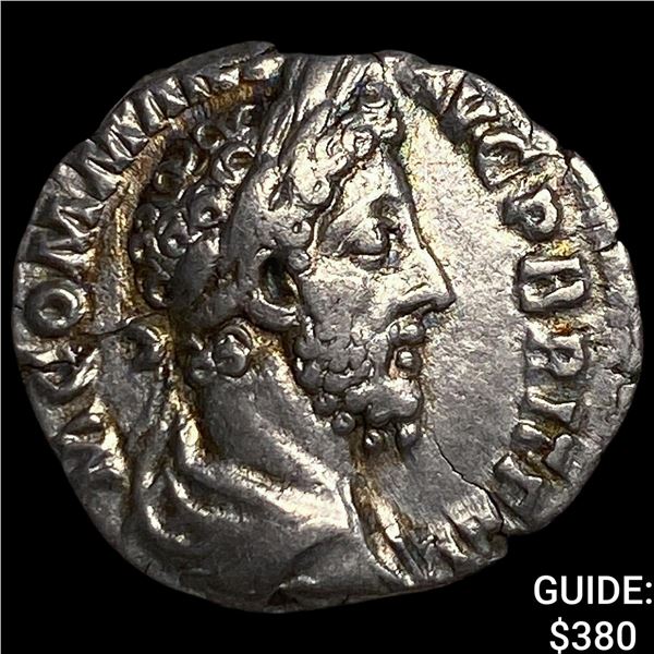 Ancient Rome Commodus 180-192 AD Silver  Denarius ABOUT UNCIRCULATED