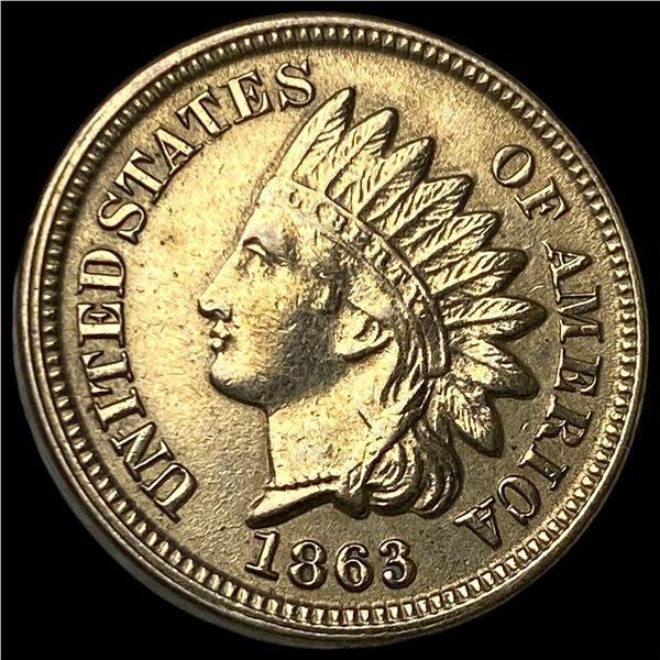 1863 Indian Head Cent CLOSELY UNCIRCULATED