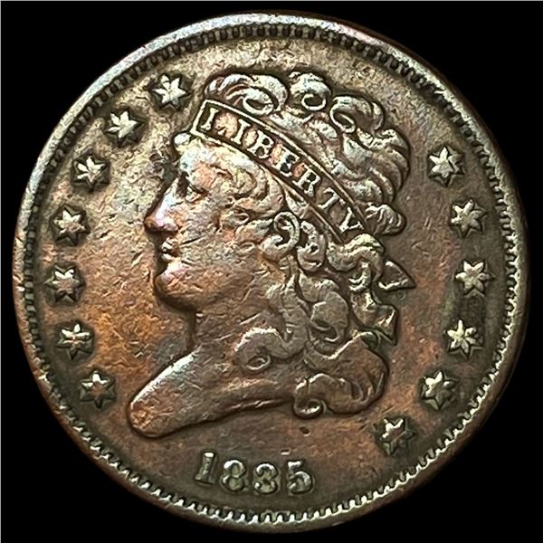 1835 Classic Head Half Cent LIGHTLY   CIRCULATED