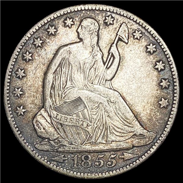 1855-O Seated Liberty Half Dollar CLOSELY   UNCIRCULATED