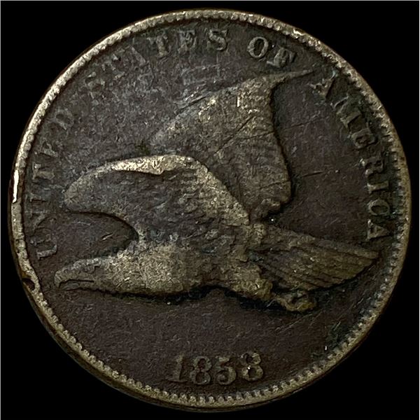 1858 Copper-Nickel Flying Eagle Cent HIGH   GRADE