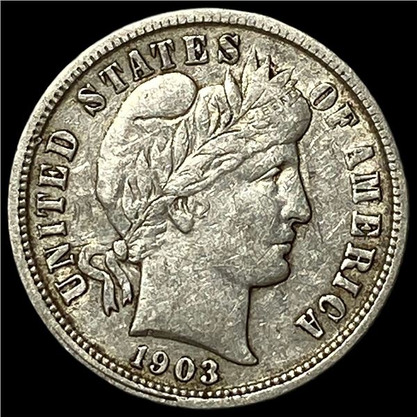 1903 Barber Dime NEARLY UNCIRCULATED