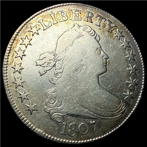 1807 Silver Draped Bust Half Dollar LIGHTLY   CIRCULATED