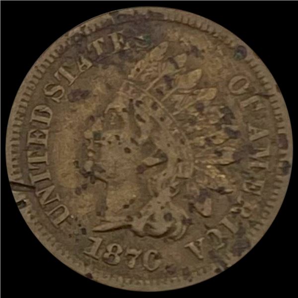 1870 Indian Head Cent NICELY CIRCULATED