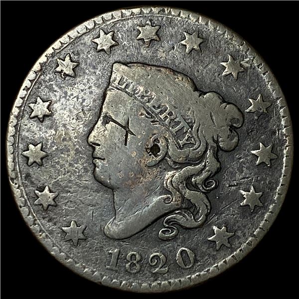 1820 Coronet Head Large Cent NICELY   CIRCULATED