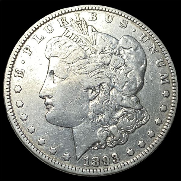1893 Morgan Silver Dollar ABOUT UNCIRCULATED
