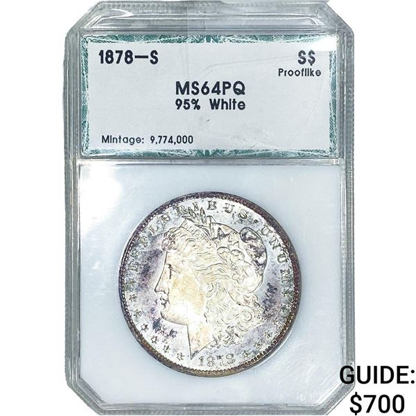 1878-S Morgan Silver Dollar PCI MS64 PQ