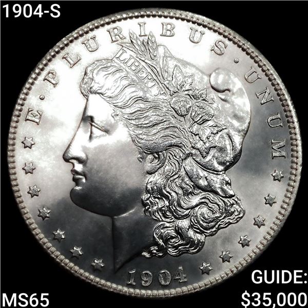 1904-S Morgan Silver Dollar GEM BU