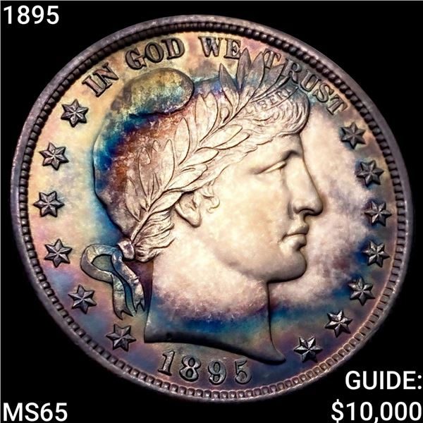 1895 Barber Half Dollar GEM BU