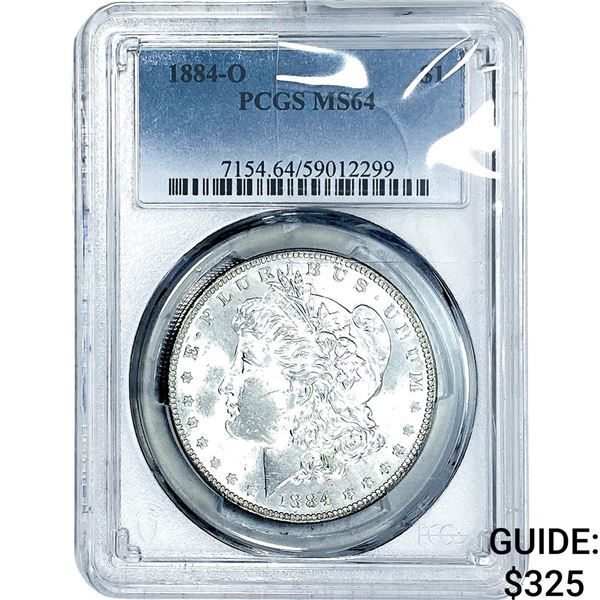 1884-O Morgan Silver Dollar PCGS MS64