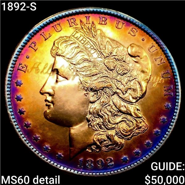 1892-S Morgan Silver Dollar UNCIRCULATED