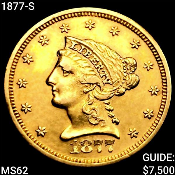 1877-S $2.50 Gold Quarter Eagle UNCIRCULATED