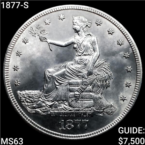 1877-S Silver Trade Dollar CHOICE BU
