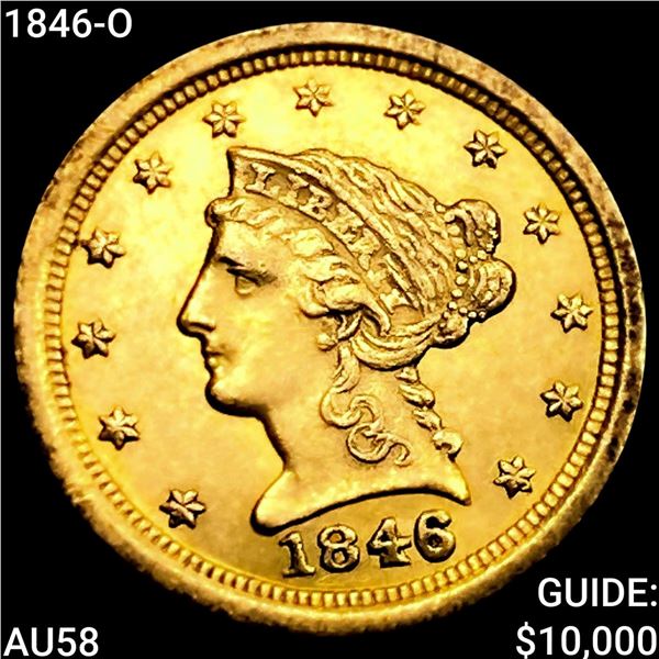 1846-O $2.50 Gold Quarter Eagle CHOICE AU