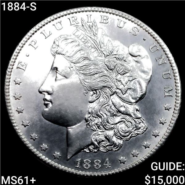 1884-S Morgan Silver Dollar UNCIRCULATED +