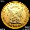 Image 1 : 1853 .900 $20 Gold Assay CHOICE BU
