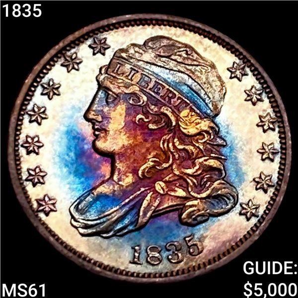 1835 Capped Bust Dime UNCIRCULATED