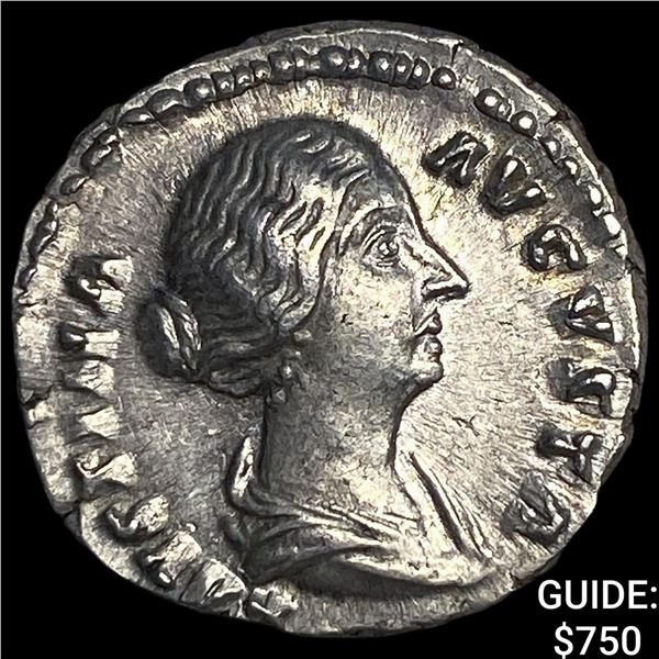 Roman Empire Faustina II 156-161 Silver  Denarius HIGH GRADE