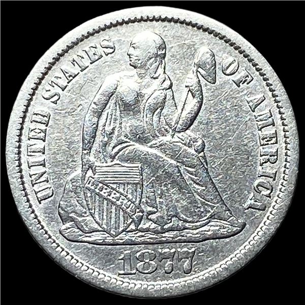 1877-CC Silver Seated Liberty Dime  UNCIRCULATED