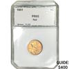 Image 1 : 1951 Wheat Cent PCI PR65 Red