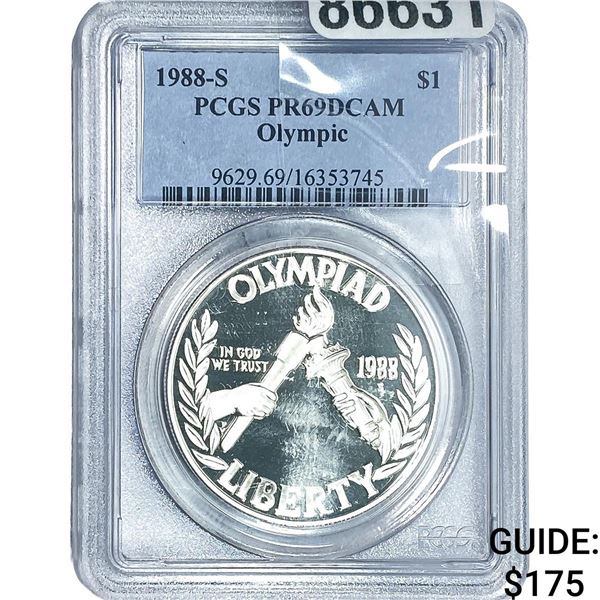 1988-S $1 Olympics PCGS PR69 DCAM